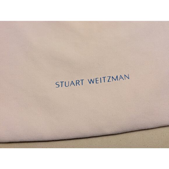 Stuart Weitzman Drawstring Dust Bag Cover Canvas Shoes Purses 14" x 15.5" Blush - Picture 2 of 4